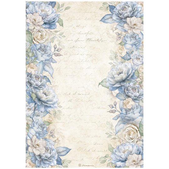 Papier de riz Stamperia Timeless floral borders A4