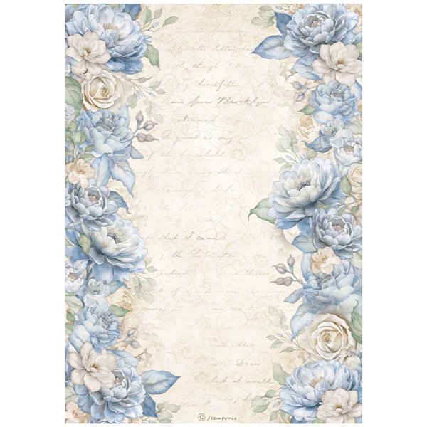 Papier de riz Stamperia Timeless floral borders A4