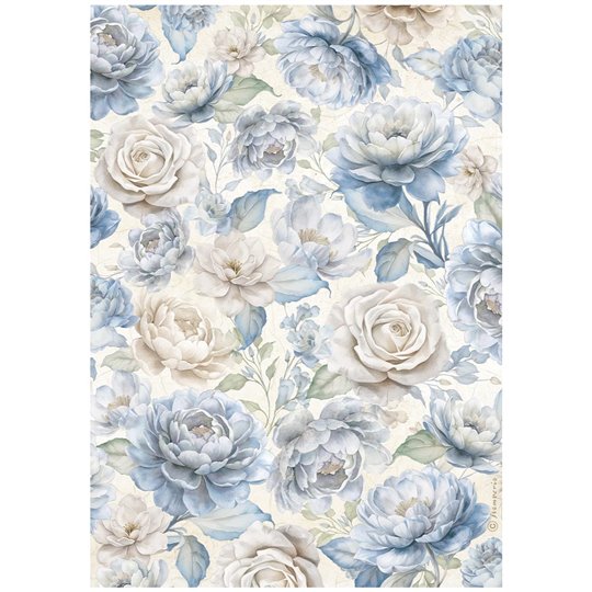 Papier de riz Stamperia Timeless big roses A4