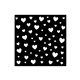 Pochoir scrapbooking Stamperia Timeless hearts 12x12cm