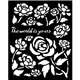 Pochoir scrapbooking Stamperia Timeless roses 20x25cm