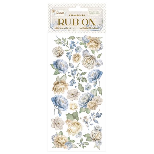 Transfert Rub-on sticker Timeless flowers Stamperia