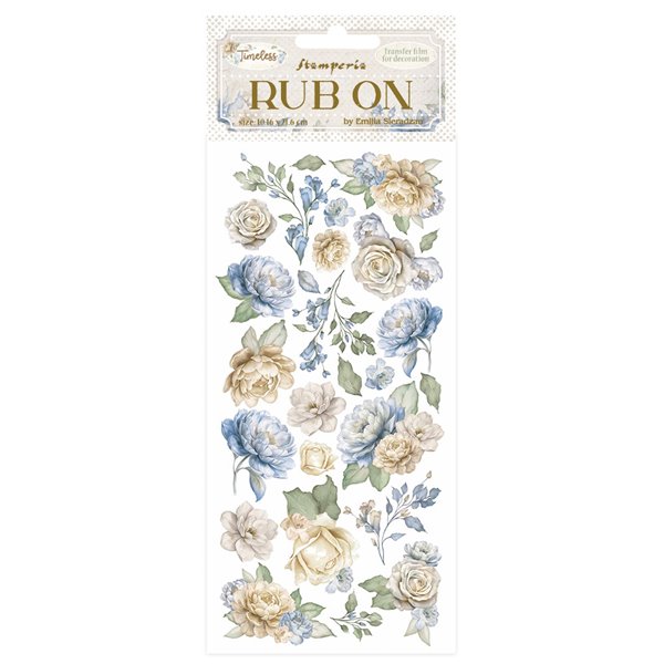Transfert Rub-on sticker Timeless flowers Stamperia
