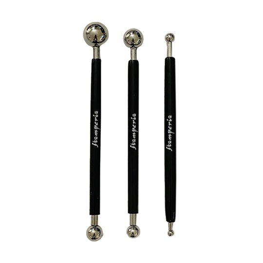Set de 3 outils à embosser Stamperia – Double-embout pour modelage