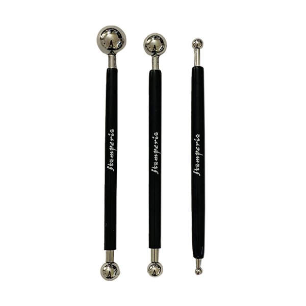 Set de 3 outils à embosser Stamperia – Double-embout pour modelage