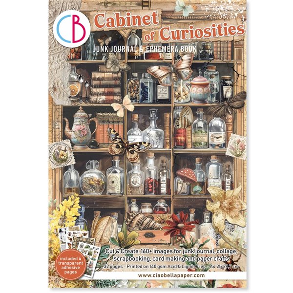 Ephemera Book Ciao Bella Cabinet of Curiosities A4