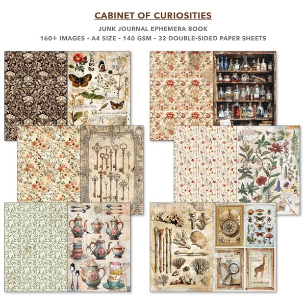 Ephemera Book Ciao Bella Cabinet of Curiosities A4
