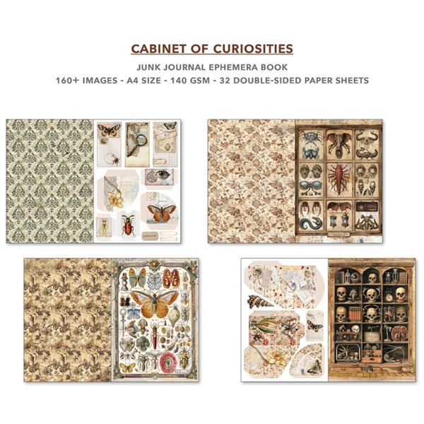 Ephemera Book Ciao Bella Cabinet of Curiosities A4