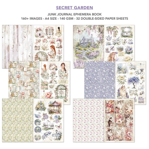 Ephemera Book Ciao Bella Secret Garden A4