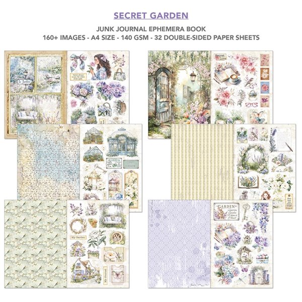 Ephemera Book Ciao Bella Secret Garden A4