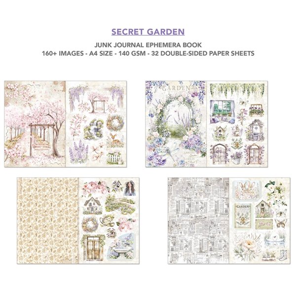 Ephemera Book Ciao Bella Secret Garden A4