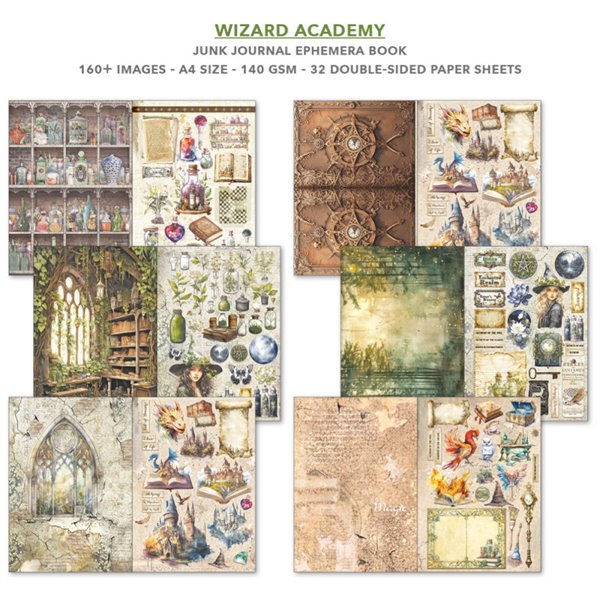 Ephemera Book Ciao Bella Wizard Academy A4