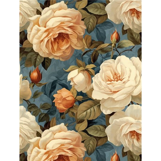 Papier découpage Dixie Belle Heirloom Roses A2 42x59,4cm