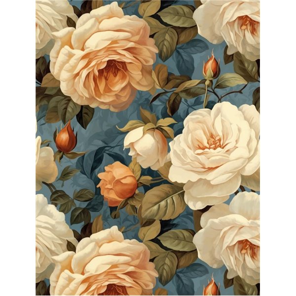 Papier découpage Dixie Belle Heirloom Roses A2 42x59,4cm