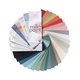 Nuancier peintures au lait Fusion carte des 28 couleurs en éventail 
