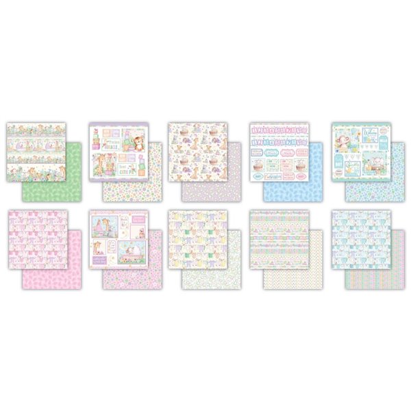 Papier scrapbooking assortiment Craft Consortium Little Ones 30fe 30x30