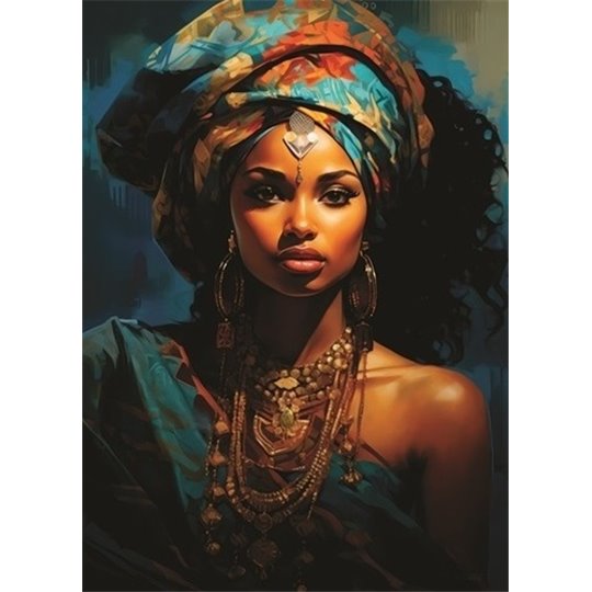 Papier de riz mûrier A3 African Beauty