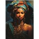 Papier de riz mûrier A3 African Beauty