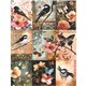 Papier de riz Oiseaux et Papillons A4 x6