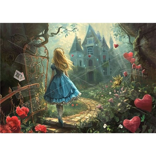 Papier de riz sans fibre Dragonfly A3 Alice At The Castle 4