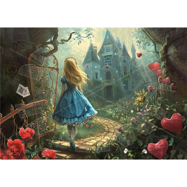 Papier de riz sans fibre Dragonfly A3 Alice At The Castle 4