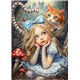 Papier de riz sans fibre Dragonfly A3 Curios Alice & the Cheshire Cat