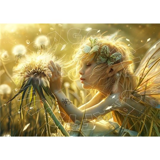 Papier de riz sans fibre Dragonfly A3 Dandelion Fairy 1