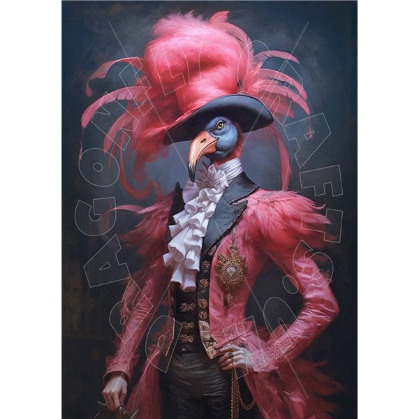 Papier de riz sans fibre Dragonfly A3 Flamboyant Flamingo 5