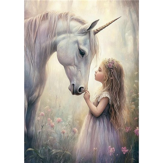 Papier de riz sans fibre Dragonfly A3 Meeting The Unicorn 2