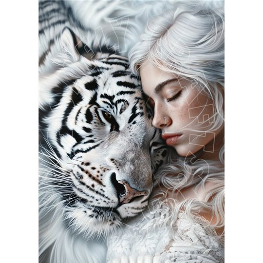 Papier de riz sans fibre Dragonfly A3 Snow Tiger 1