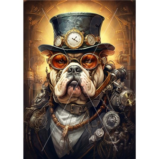 Papier de riz sans fibre Dragonfly A3 Steampunk Bully