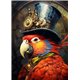 Papier de riz sans fibre Dragonfly A3 Steampunk Parrot 5