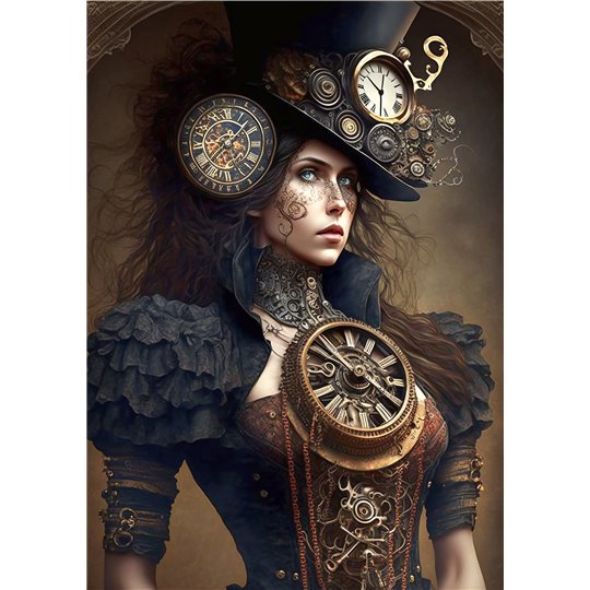 Papier de riz sans fibre Dragonfly A3 Steampunk Time Keepers 4