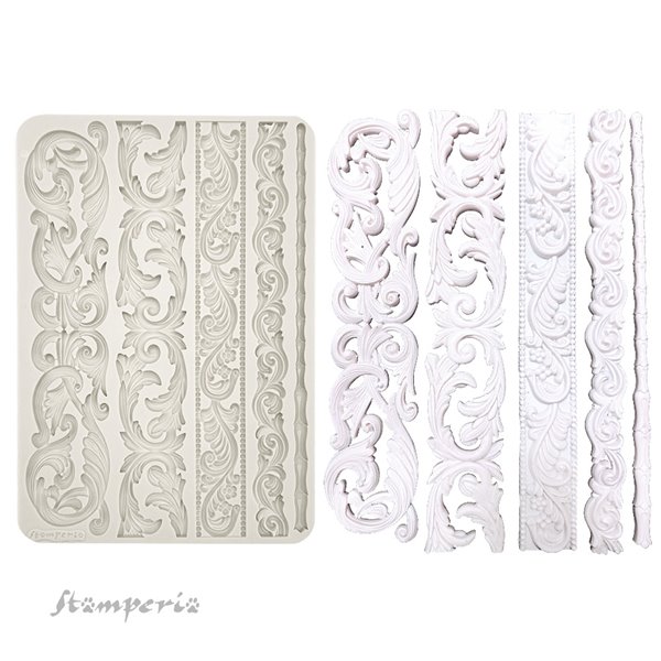 Moule silicone Stamperia Stripes A4