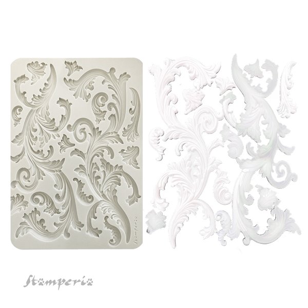 Moule silicone Stamperia Tourbillons A4