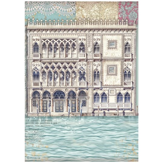 Papier de riz Stamperia Venice City of Art Venice Musée du Palais A4