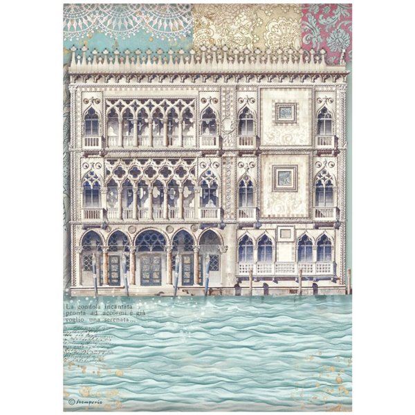 Papier de riz Stamperia Venice City of Art Venice Musée du Palais A4
