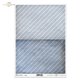 Papier de riz Diagonal bleu A4 