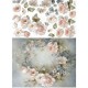 Papier de riz Fleurs 3D A3
