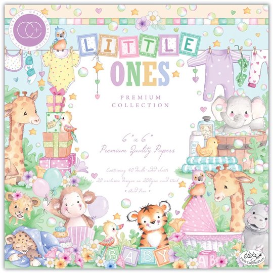 Papier scrapbooking assortiment Craft Consortium Little Ones 40f 15x15