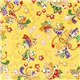 Papier japonais washi noeud multicolores fond jaune By Taniguchi
