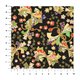 Papier japonais yuzen noeud multicolores fond noir By Taniguchi