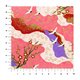 Papier japonais yuzen washi hirondelles Cerisiers rose