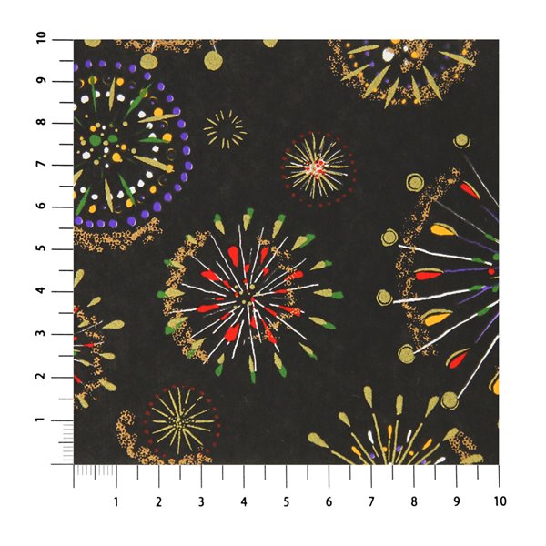 Papier japonais yuzen washi artifices noir