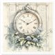 Set de 6 Papiers de riz assortiment Horloge 15x15cm