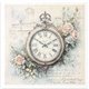 Set de 6 Papiers de riz assortiment Horloge 15x15cm