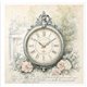 Set de 6 Papiers de riz assortiment Horloge 15x15cm