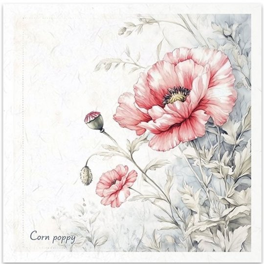 Set de 6 Papiers de riz assortiment Meadow 15x15cm