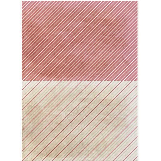 Papier de riz Diagonal rouge A4 