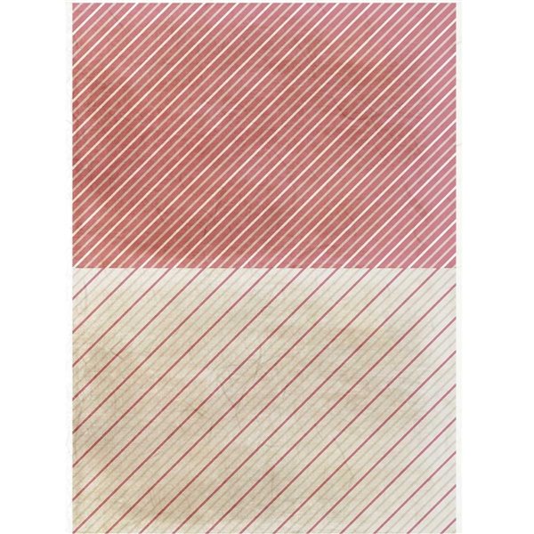 Papier de riz Diagonal rouge A4 